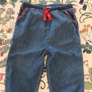 Mini Boden denim cotton pants